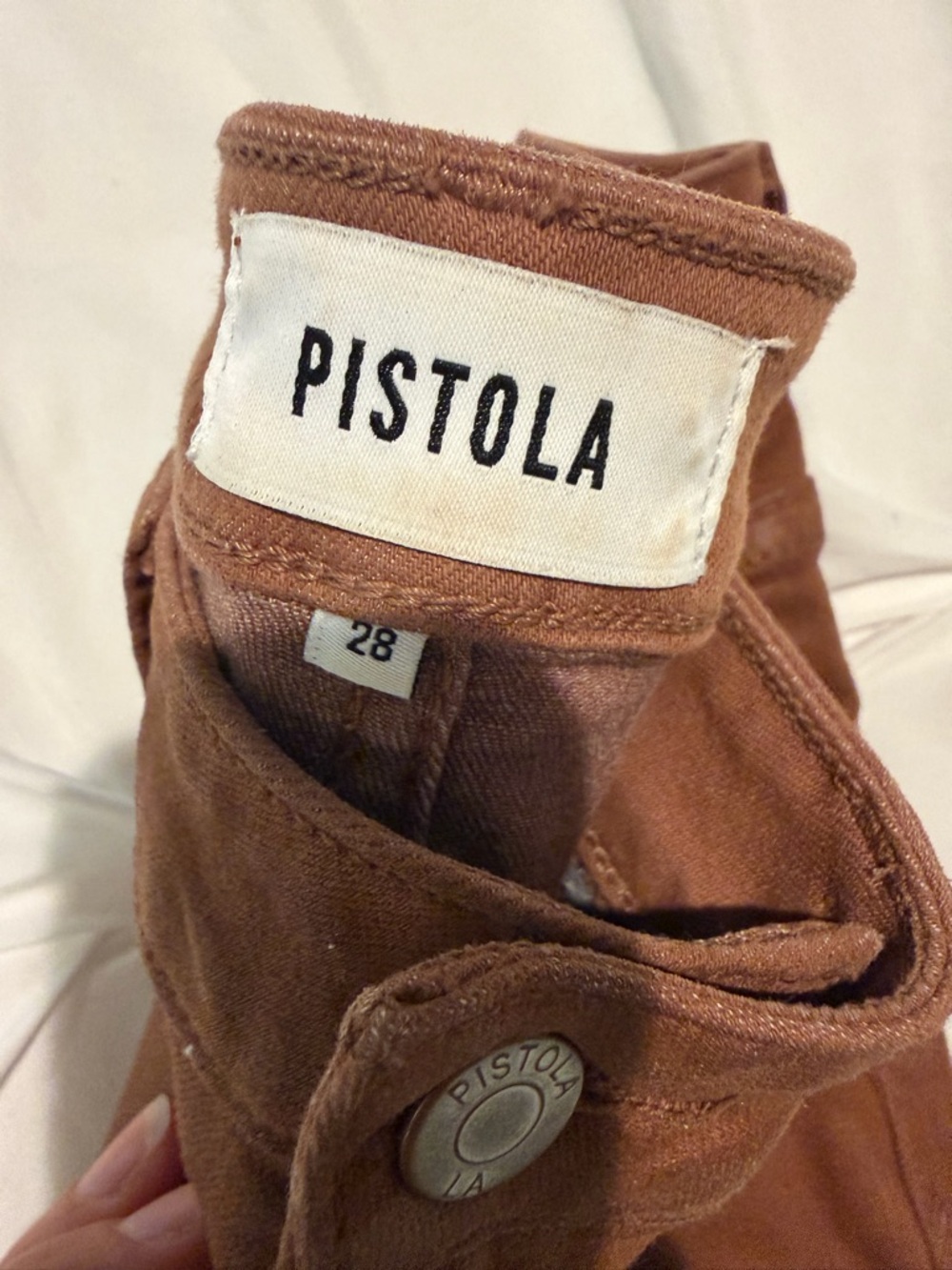 pistola Brown High-Rise Skinny Jeans - Picture 3 of 6